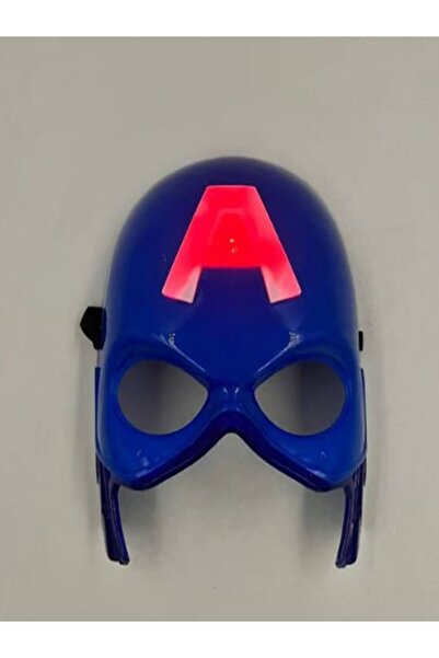 TURKAFONE Plastik Işıklı Kaptan Amerika Maske