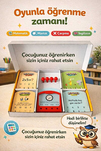 Hobi Eğitim Dünyası Hed Zeka 2. Sınıf Seti Mantık, Matematik, Çarpma ,İngiliz...