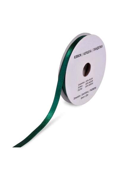 OEM Green Satin Ribbon 10m x 6mm