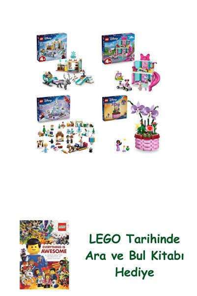 Bloomsbury مجموعة ديزني 258 (43256 + 43274 + 43273 + 43237) + هدية كتاب البحث...