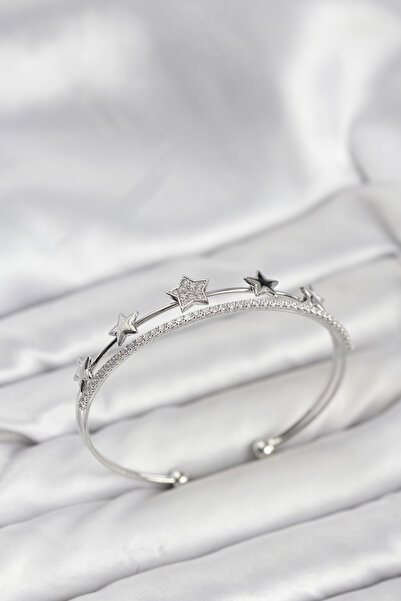 Lisinya Star Model Silver Color Brass Women's Bracelet - Tygoo