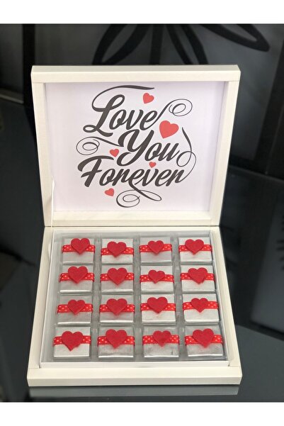 Masalsı Concept Sevgiye En Lezzetli Hediye 32 Adet Özel Kalp Keçe ile süslenm...