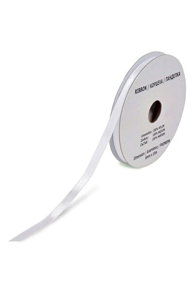 OEM White Satin Ribbon 15m x 10mm