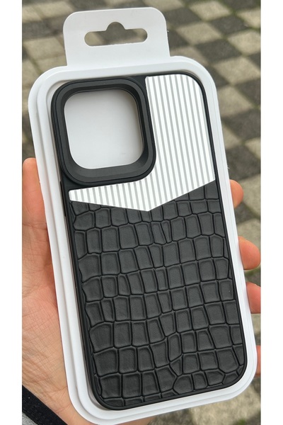 EDELFU iPhone 13 and 14 Compatible - Snake Skin Pattern Cover Premium Sides S...