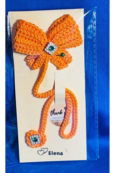 ElaD by Elena’s Craft Mărțișor Handmade Croșetat cu Fundiță Decorativă – Cado...