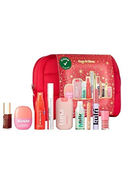 Sephora Colorful مجموعة هدايا سيفور كوزي آند كلين للمكياج - 9 منتجات تجميل أس...