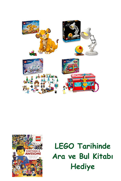 Bloomsbury Disney Set 269 (43243 + 21357 + 43273 + 43276) + Search and Find B...