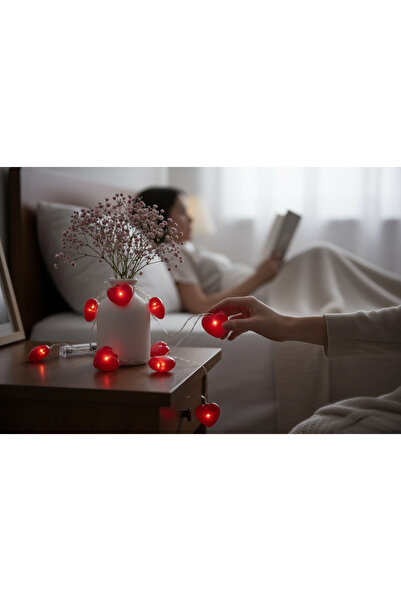 Bohem kutusu Kalpli Led Işık 210 cm ( kutu içerisinde pil yoktur )