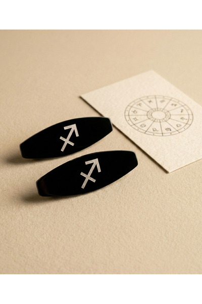 endiell since 2024 مشبك برمز الأبراج، طقم من مشبكين متوسطي الحجم