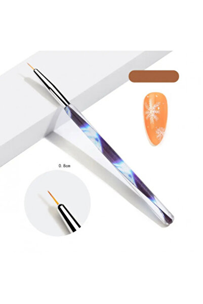 Pink Nails Marble Lace Fine Art Nail Brush