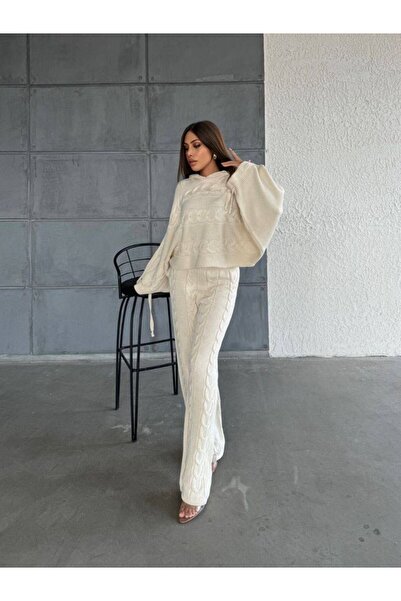 Evim Sepeti Kadın Şık Rahat Triko İkili Takım