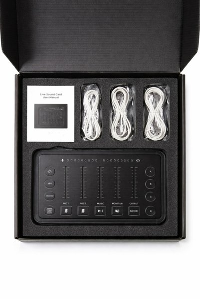 AYOS Professional Live Sound Card Mixer for Live Streaming and Recording