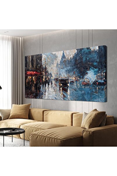 ALAYRA International لوحة جدارية أنيقة متعددة الألوان بتصميم منظر طبيعي، مؤطر...