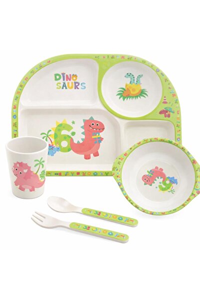 OEM Vesela pentru Copii 5/set, din Fibra de Bambus, Diferite Modele