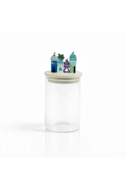 Generic Ramadan serving box with lid, beige and colored