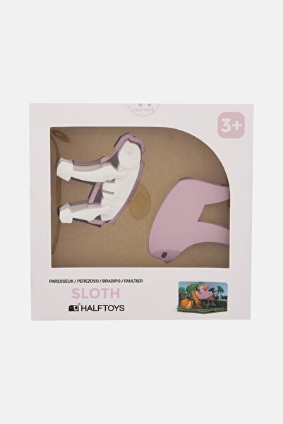 Halftoys Magnetic Assembly Sloth Friends Puzzles, Pink Combo