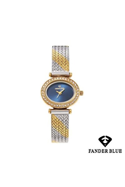 FANDER BLUE ساعة فيندر زرقاء نسائية بسوار من الفولاذ