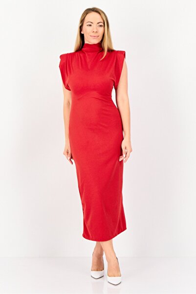 Don't Call Me Jennyfer Women Solid Casual Bodycon Dress, Red