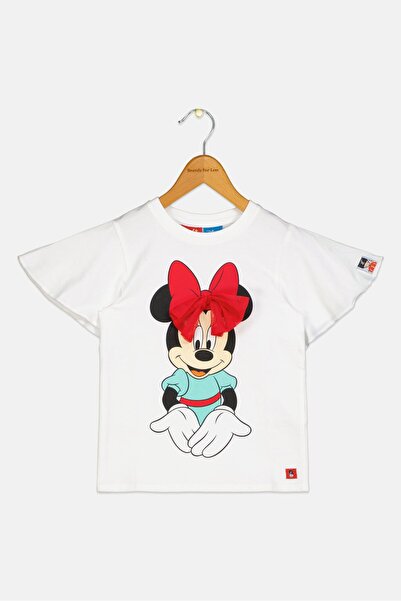 Hamleys Hamley x Disney Toddlers Girl Graphic Print Short Sleeve T-Shirt, White