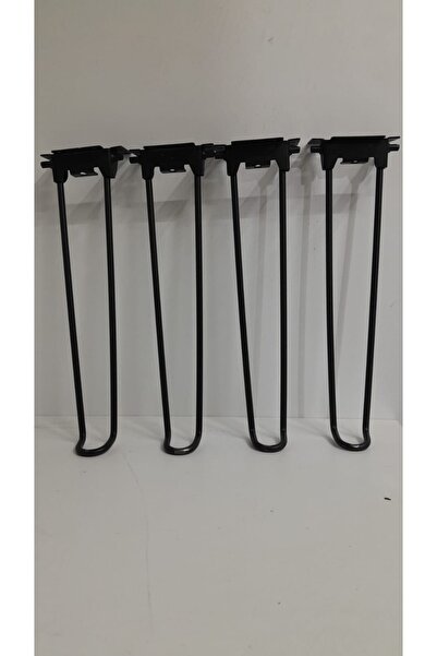 HAMADEX Picior de masă din metal negru de 30 cm, picior de masă pentru laptop...