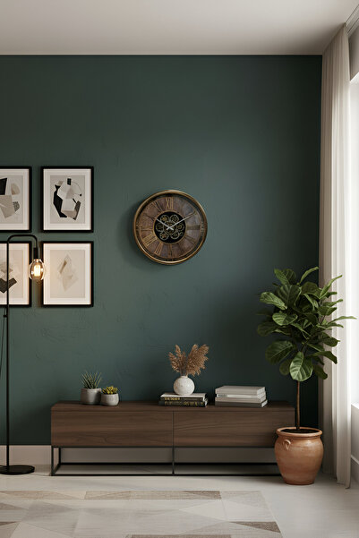 VaLumé Metal, 60cm Çarklı Duvar Saati