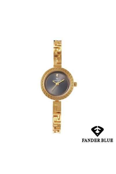 FANDER BLUE ساعة فيندربلو النسائية المصنوعة من الفولاذ مع مينا أسود