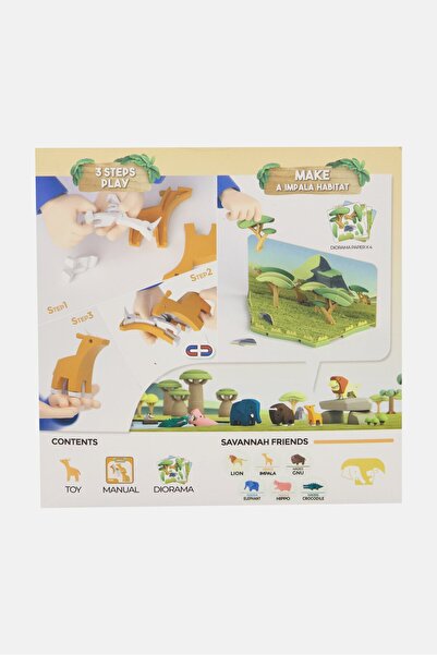 Halftoys Impala Savannah Friends Series 3D Puzzle, Orange