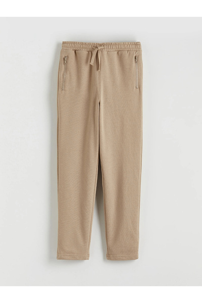LC Waikiki Lcw Kids Beige Boy's Sweatpants with Elastic Waist