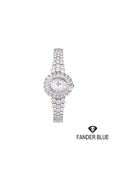 FANDER BLUE Women's Crystal Watch Fundablo Zircon Silver