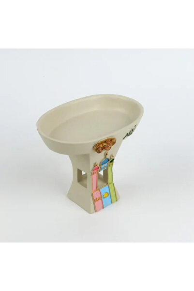 Generic Round Ramadan serving dish, beige and colored