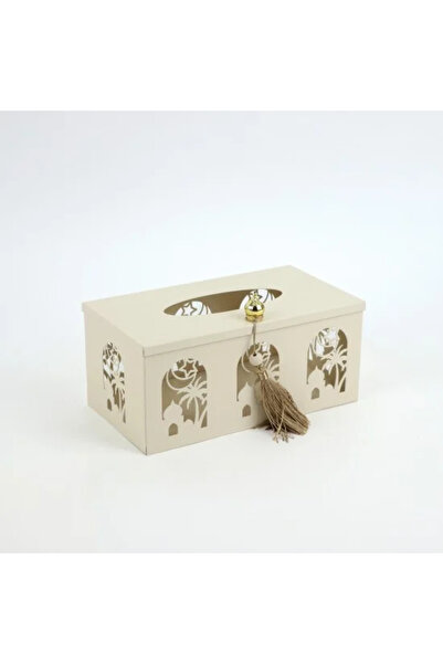 Generic علبة مناديل معدنية مستطيلة الشكل