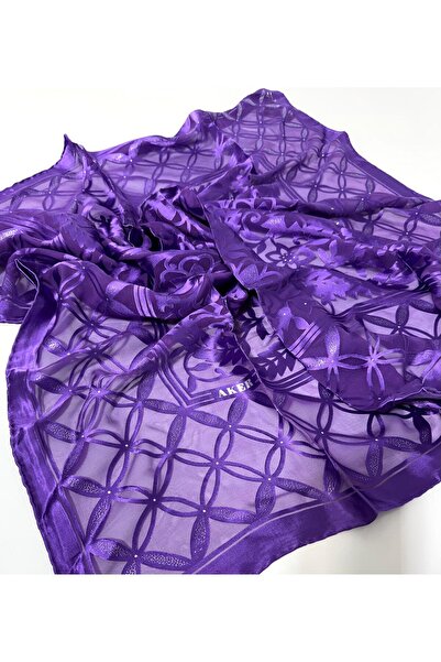 Aker Devore Scarf - Silk and Viscose Blend Summer Scarf -4806718-393