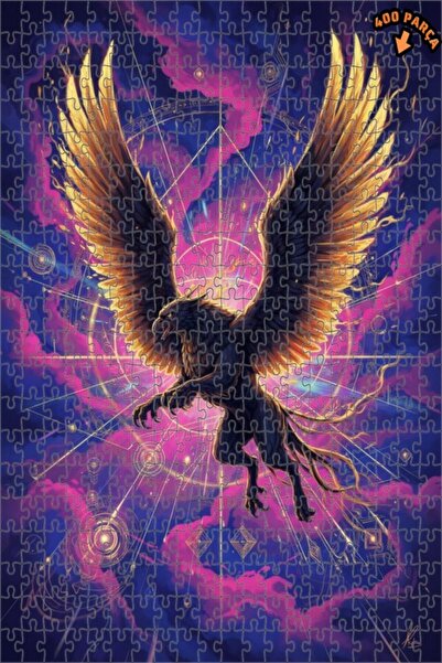 Teona Ahşap لغز خشبي رائع على شكل مخلوق غامض ذو أجنحة بمظهر مائي 400 قطعة 35×35