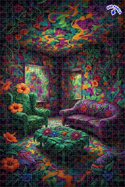 Teona Ahşap لغز خشبي مؤطر بطبقتين بمظهر لوحة زيتية لغرفة الغابة الروحية 600 ق...