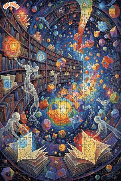 Teona Ahşap لغز فني بمظهر لوحة زيتية من مكتبة الأحلام 500 قطعة 50×30