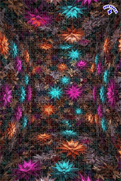 Teona Ahşap لغز خشبي بإطار مزدوج الطبقات من مجموعة الحديقة الغامضة للألوان ال...