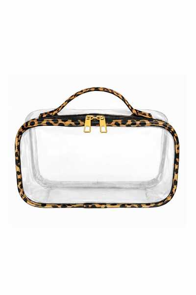 Maykis Transparent Makeup Bag Large Capacity Cosmetic Bag with Carry Handle 2...