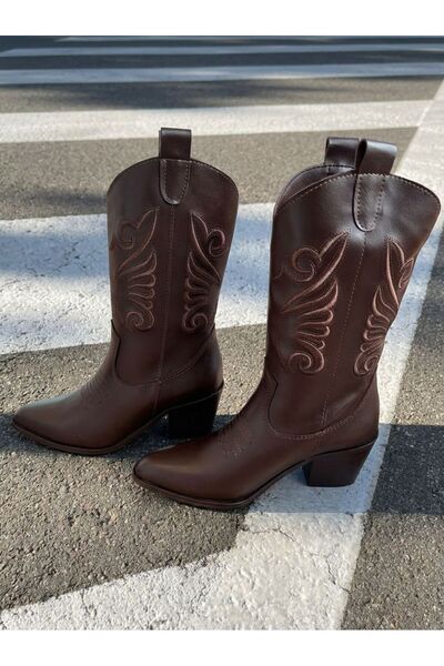 I Love Shoes Jorny Women's Cowboy Boots Light Brown Matte Leather