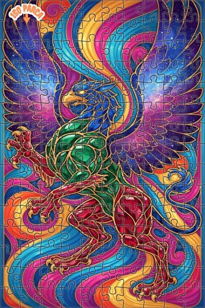 Teona Ahşap لغز خشبي مؤطر بطبقتين من أعمال فنية رائعة من غريفين 150 قطعة 20x30