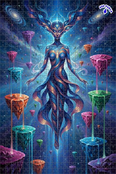 Teona Ahşap لغز خشبي مؤطر بطبقتين بمظهر لوحة زيتية، بتصميم المرأة الغامضة في ...