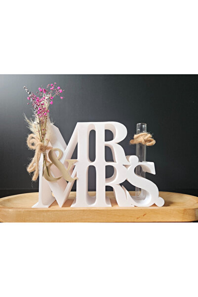Carbon X MR&MRS - Plastic wedding decoration, 15x24cm