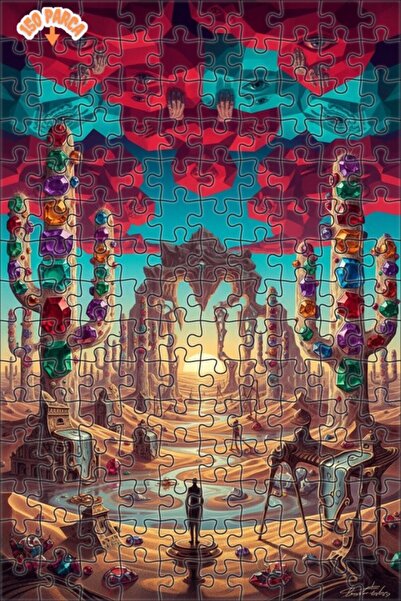 Teona Ahşap لغز خشبي بإطار مزدوج الطبقات من سيريال جيمينت هايس، 150 قطعة، 20×30