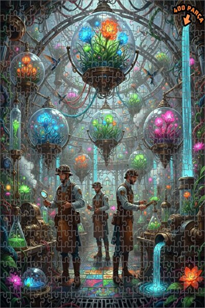 Teona Ahşap لغز خشبي بإطار مزدوج الطبقات من مختبر ستيمبانك بيولوجي غامض 400 ق...