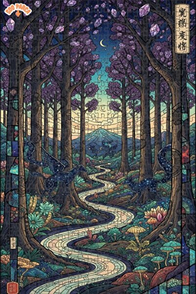 Teona Ahşap لغز خشبي رائع على شكل وحوش الغابة مكون من طابقين 500 قطعة 50x30