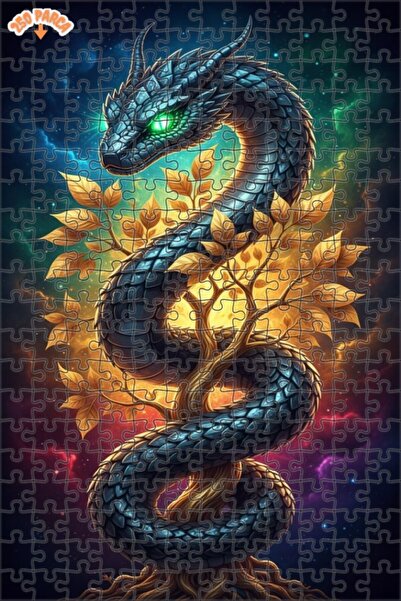 Teona Ahşap لوحة فنية حديثة بمظهر زيت الديكوباج على شكل شجرة التنين، لغز خشبي...