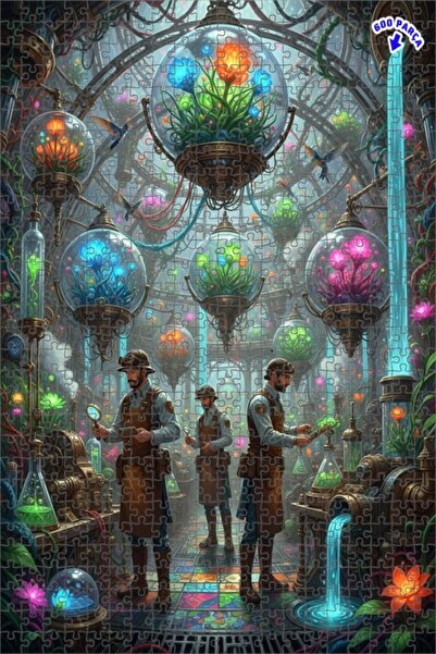 Teona Ahşap لغز خشبي بإطار مزدوج الطبقات من مختبر ستيمبانك بيولوجي غامض 600 ق...