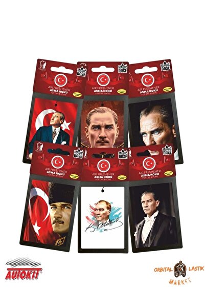 Autokit MAGİC DOSE ATATÜRK SERİ ASMA KARTON KOKU ( 3 LÜ SET )