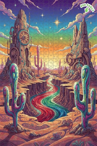 Teona Ahşap لغز خشبي بإطار مزدوج الطبقات من كريزي تشيلد ريف، 800 قطعة، 70×50