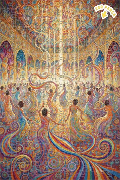 Teona Ahşap لغز خشبي بمظهر لوحة زيتية لقاعة الرقص السحرية 200 قطعة 25×35