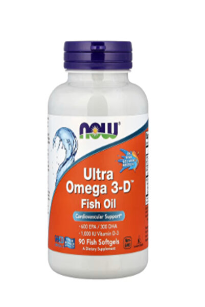 NOW Foods Solutions ناو فودز، زيت السمك ألترا أوميغا 3-دي™، 90 كبسولة هلامية ...